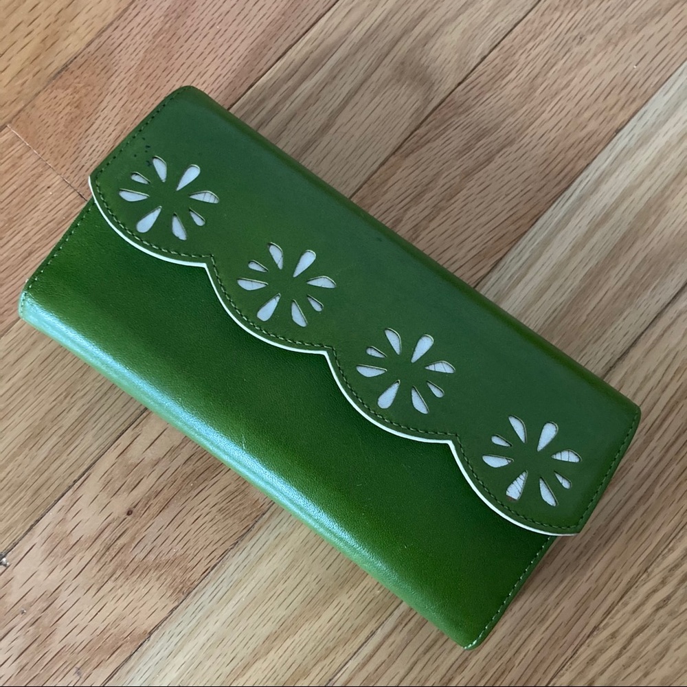 Kate Spade green long wallet... brand new!